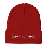 Love Is Love Embroidered Beanie